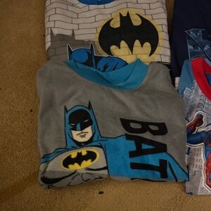 DC Batman Logo Shirt with Blue Trim